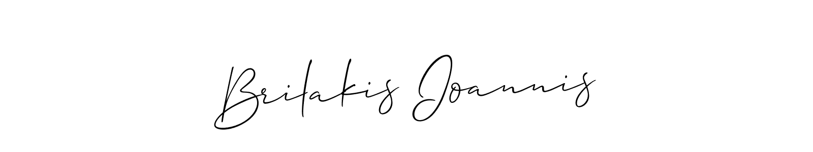 Also we have Brilakis Ioannis name is the best signature style. Create professional handwritten signature collection using Allison_Script autograph style. Brilakis Ioannis signature style 2 images and pictures png