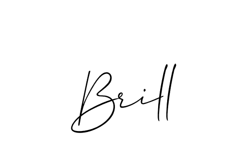 How to make Brill signature? Allison_Script is a professional autograph style. Create handwritten signature for Brill name. Brill signature style 2 images and pictures png