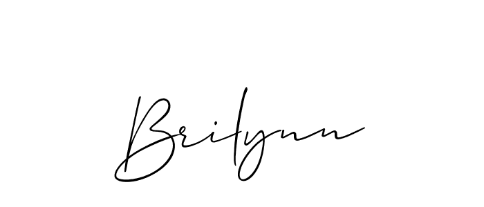 How to make Brilynn signature? Allison_Script is a professional autograph style. Create handwritten signature for Brilynn name. Brilynn signature style 2 images and pictures png