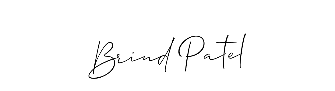 Best and Professional Signature Style for Brind Patel. Allison_Script Best Signature Style Collection. Brind Patel signature style 2 images and pictures png