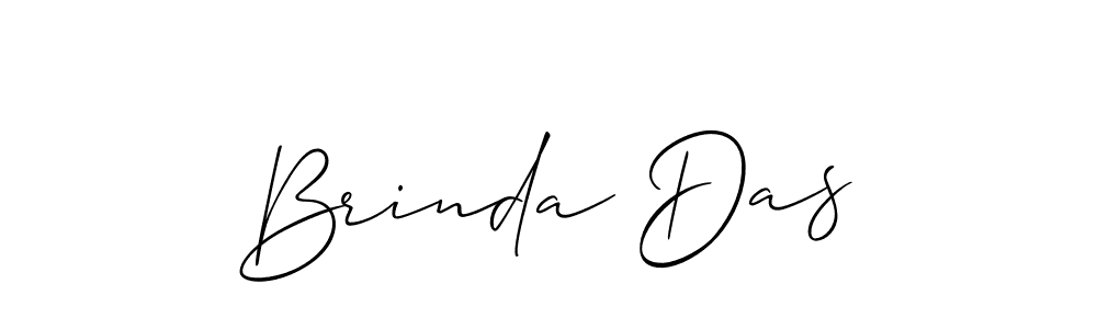 How to make Brinda Das signature? Allison_Script is a professional autograph style. Create handwritten signature for Brinda Das name. Brinda Das signature style 2 images and pictures png