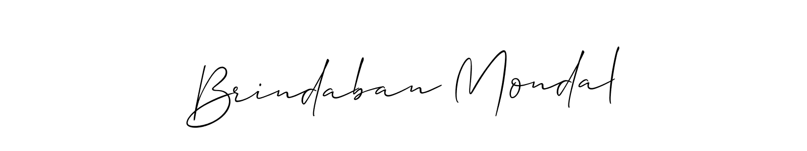 Allison_Script is a professional signature style that is perfect for those who want to add a touch of class to their signature. It is also a great choice for those who want to make their signature more unique. Get Brindaban Mondal name to fancy signature for free. Brindaban Mondal signature style 2 images and pictures png