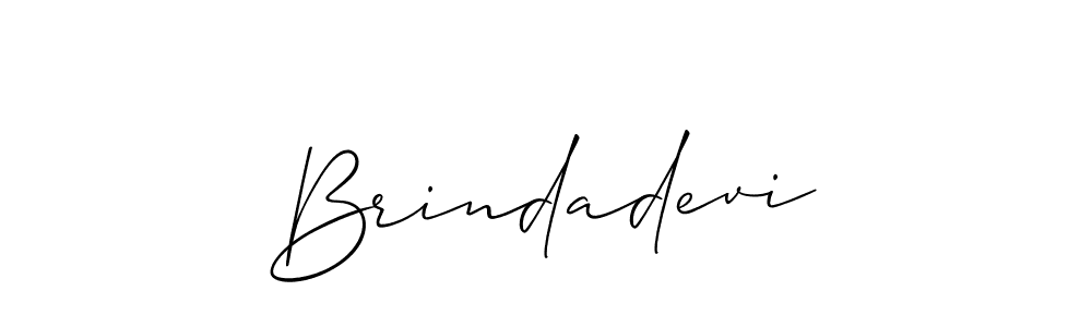 Make a beautiful signature design for name Brindadevi. With this signature (Allison_Script) style, you can create a handwritten signature for free. Brindadevi signature style 2 images and pictures png