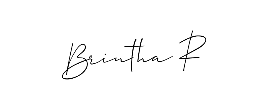 Once you've used our free online signature maker to create your best signature Allison_Script style, it's time to enjoy all of the benefits that Brintha R name signing documents. Brintha R signature style 2 images and pictures png