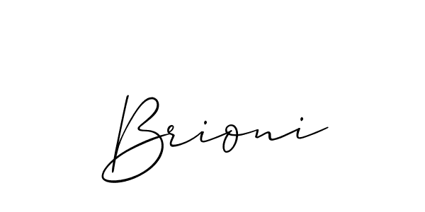 How to make Brioni signature? Allison_Script is a professional autograph style. Create handwritten signature for Brioni name. Brioni signature style 2 images and pictures png