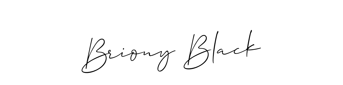 Make a beautiful signature design for name Briony Black. With this signature (Allison_Script) style, you can create a handwritten signature for free. Briony Black signature style 2 images and pictures png