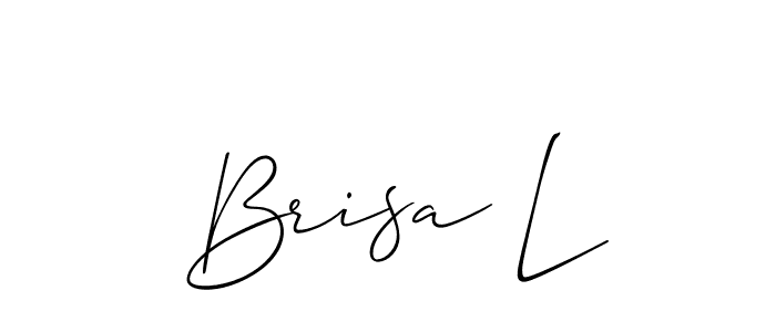 This is the best signature style for the Brisa L name. Also you like these signature font (Allison_Script). Mix name signature. Brisa L signature style 2 images and pictures png