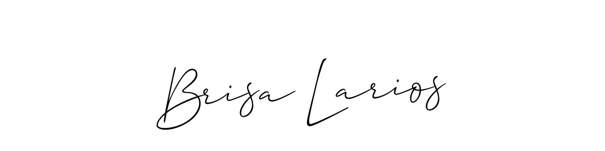 Similarly Allison_Script is the best handwritten signature design. Signature creator online .You can use it as an online autograph creator for name Brisa Larios. Brisa Larios signature style 2 images and pictures png