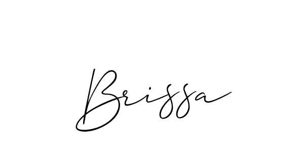 Brissa stylish signature style. Best Handwritten Sign (Allison_Script) for my name. Handwritten Signature Collection Ideas for my name Brissa. Brissa signature style 2 images and pictures png