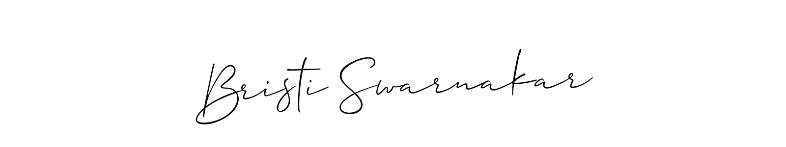 How to Draw Bristi Swarnakar signature style? Allison_Script is a latest design signature styles for name Bristi Swarnakar. Bristi Swarnakar signature style 2 images and pictures png
