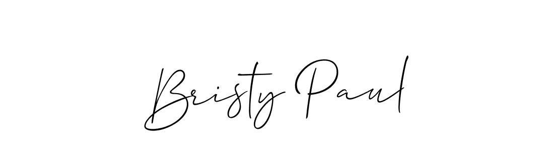 It looks lik you need a new signature style for name Bristy Paul. Design unique handwritten (Allison_Script) signature with our free signature maker in just a few clicks. Bristy Paul signature style 2 images and pictures png
