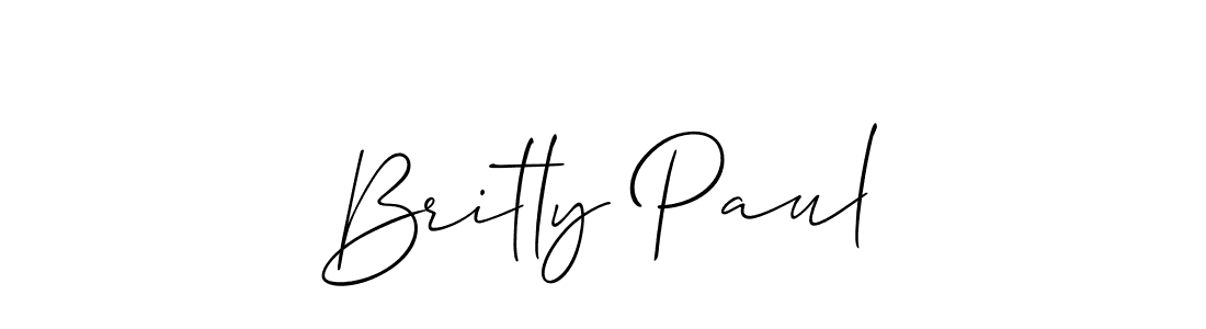 if you are searching for the best signature style for your name Britly Paul. so please give up your signature search. here we have designed multiple signature styles  using Allison_Script. Britly Paul signature style 2 images and pictures png