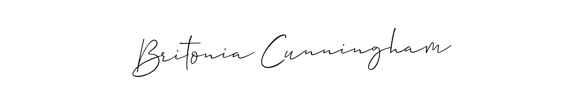 Make a beautiful signature design for name Britonia Cunningham. Use this online signature maker to create a handwritten signature for free. Britonia Cunningham signature style 2 images and pictures png