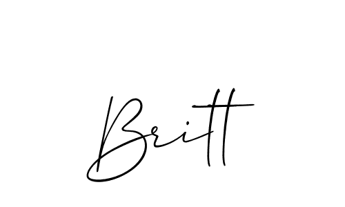 Once you've used our free online signature maker to create your best signature Allison_Script style, it's time to enjoy all of the benefits that Britt name signing documents. Britt signature style 2 images and pictures png