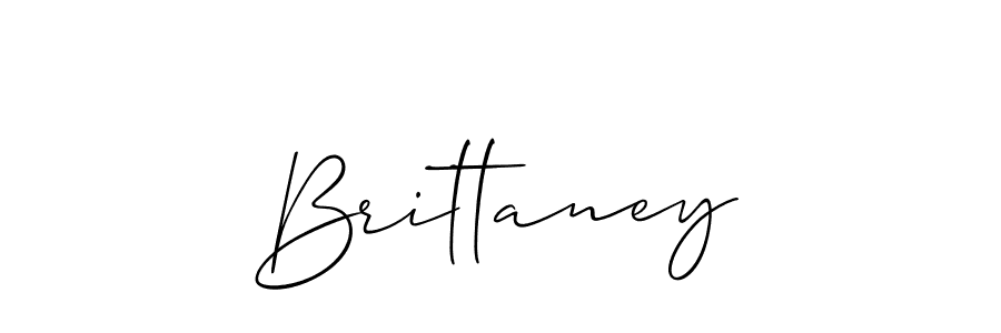 The best way (Allison_Script) to make a short signature is to pick only two or three words in your name. The name Brittaney include a total of six letters. For converting this name. Brittaney signature style 2 images and pictures png