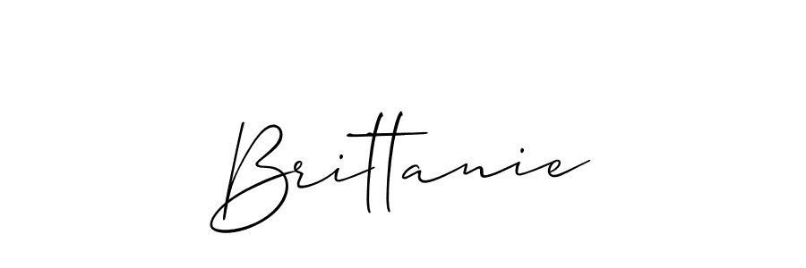 You should practise on your own different ways (Allison_Script) to write your name (Brittanie) in signature. don't let someone else do it for you. Brittanie signature style 2 images and pictures png