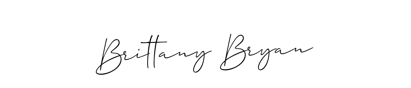 Create a beautiful signature design for name Brittany Bryan. With this signature (Allison_Script) fonts, you can make a handwritten signature for free. Brittany Bryan signature style 2 images and pictures png