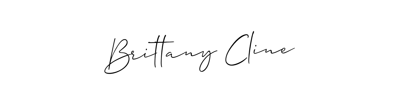 Make a beautiful signature design for name Brittany Cline. With this signature (Allison_Script) style, you can create a handwritten signature for free. Brittany Cline signature style 2 images and pictures png
