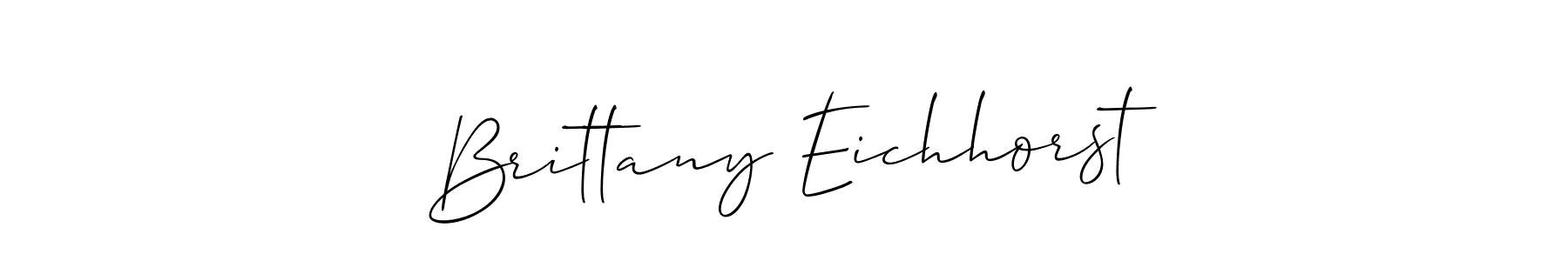 Design your own signature with our free online signature maker. With this signature software, you can create a handwritten (Allison_Script) signature for name Brittany Eichhorst. Brittany Eichhorst signature style 2 images and pictures png