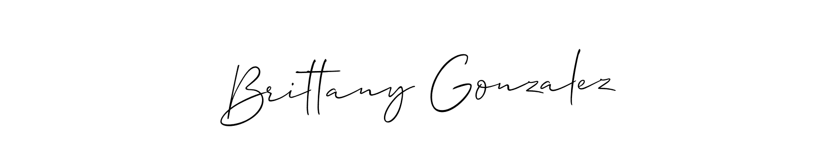 Allison_Script is a professional signature style that is perfect for those who want to add a touch of class to their signature. It is also a great choice for those who want to make their signature more unique. Get Brittany Gonzalez name to fancy signature for free. Brittany Gonzalez signature style 2 images and pictures png