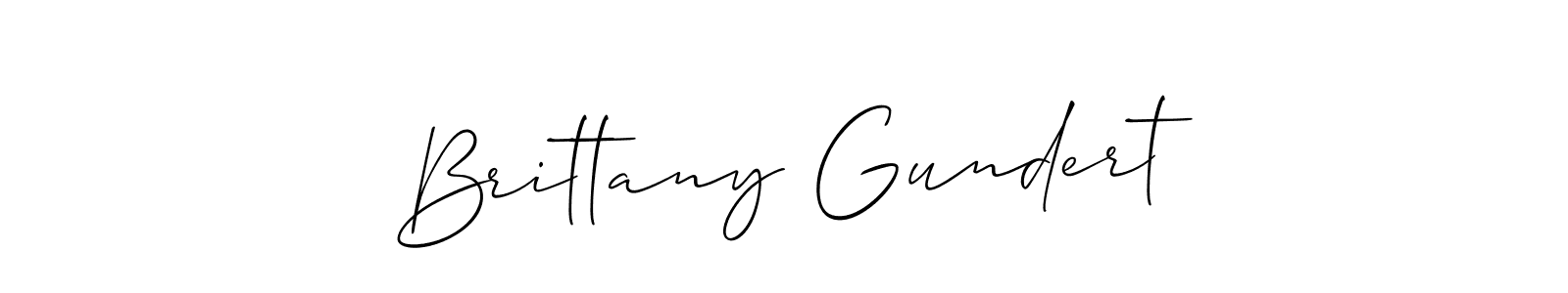 Also You can easily find your signature by using the search form. We will create Brittany Gundert name handwritten signature images for you free of cost using Allison_Script sign style. Brittany Gundert signature style 2 images and pictures png