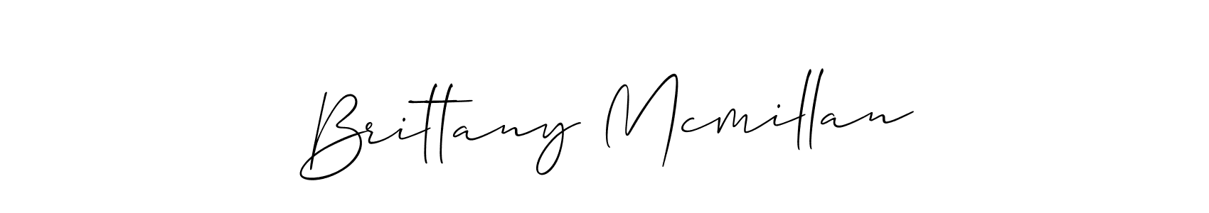 Use a signature maker to create a handwritten signature online. With this signature software, you can design (Allison_Script) your own signature for name Brittany Mcmillan. Brittany Mcmillan signature style 2 images and pictures png