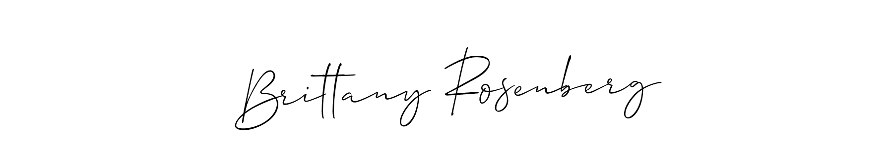 Design your own signature with our free online signature maker. With this signature software, you can create a handwritten (Allison_Script) signature for name Brittany Rosenberg. Brittany Rosenberg signature style 2 images and pictures png