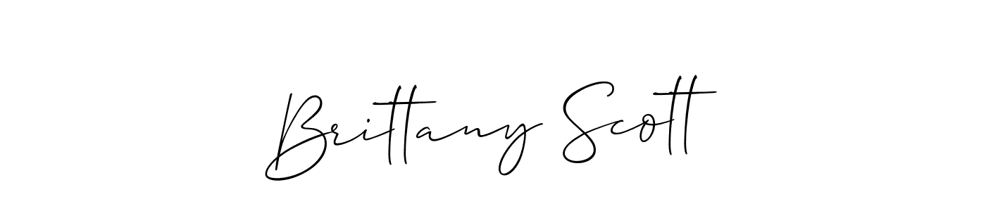 Also we have Brittany Scott name is the best signature style. Create professional handwritten signature collection using Allison_Script autograph style. Brittany Scott signature style 2 images and pictures png