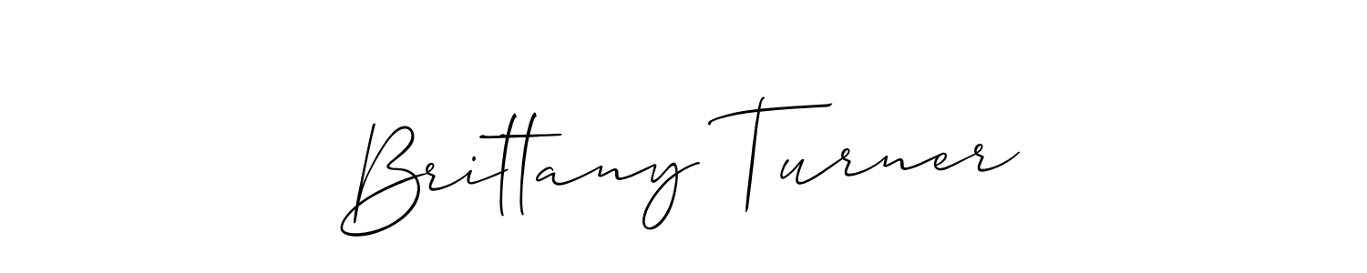 The best way (Allison_Script) to make a short signature is to pick only two or three words in your name. The name Brittany Turner include a total of six letters. For converting this name. Brittany Turner signature style 2 images and pictures png