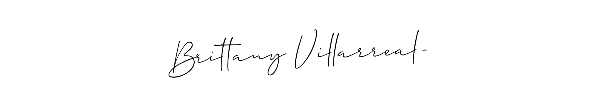How to Draw Brittany Villarreal- signature style? Allison_Script is a latest design signature styles for name Brittany Villarreal-. Brittany Villarreal- signature style 2 images and pictures png