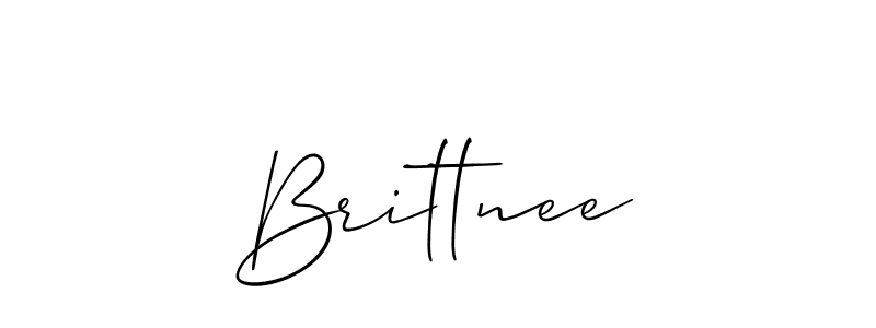 How to Draw Brittnee signature style? Allison_Script is a latest design signature styles for name Brittnee. Brittnee signature style 2 images and pictures png