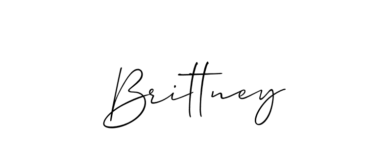 Best and Professional Signature Style for Brittney. Allison_Script Best Signature Style Collection. Brittney signature style 2 images and pictures png