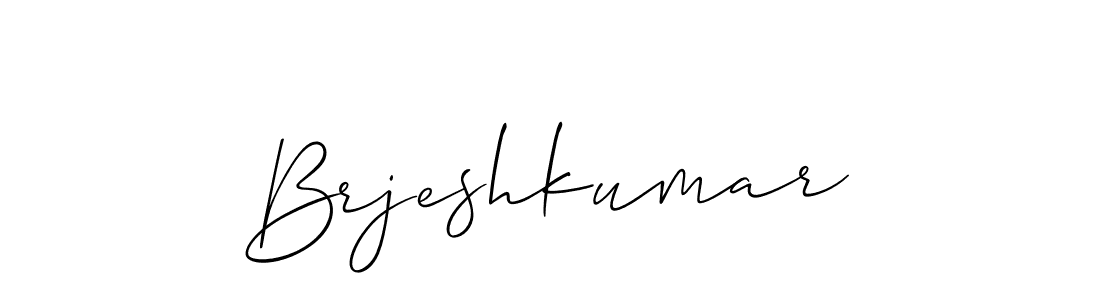 How to make Brjeshkumar signature? Allison_Script is a professional autograph style. Create handwritten signature for Brjeshkumar name. Brjeshkumar signature style 2 images and pictures png