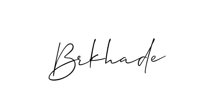 How to Draw Brkhade signature style? Allison_Script is a latest design signature styles for name Brkhade. Brkhade signature style 2 images and pictures png