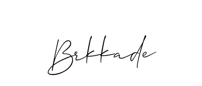 Make a beautiful signature design for name Brkkade. With this signature (Allison_Script) style, you can create a handwritten signature for free. Brkkade signature style 2 images and pictures png