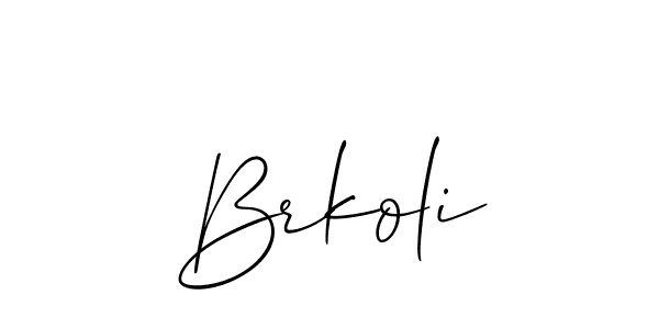 Make a short Brkoli signature style. Manage your documents anywhere anytime using Allison_Script. Create and add eSignatures, submit forms, share and send files easily. Brkoli signature style 2 images and pictures png