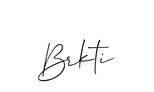 Make a beautiful signature design for name Brkti. With this signature (Allison_Script) style, you can create a handwritten signature for free. Brkti signature style 2 images and pictures png