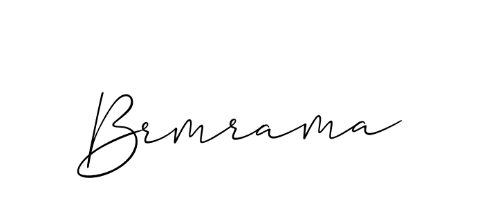 Create a beautiful signature design for name Brmrama. With this signature (Allison_Script) fonts, you can make a handwritten signature for free. Brmrama signature style 2 images and pictures png