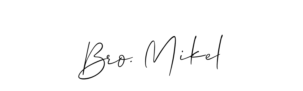 How to Draw Bro. Mikel signature style? Allison_Script is a latest design signature styles for name Bro. Mikel. Bro. Mikel signature style 2 images and pictures png