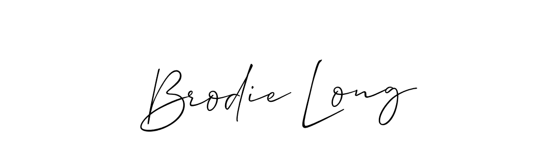 Create a beautiful signature design for name Brodie Long. With this signature (Allison_Script) fonts, you can make a handwritten signature for free. Brodie Long signature style 2 images and pictures png