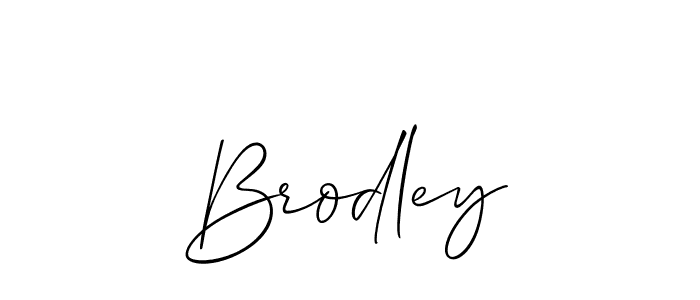 The best way (Allison_Script) to make a short signature is to pick only two or three words in your name. The name Brodley include a total of six letters. For converting this name. Brodley signature style 2 images and pictures png