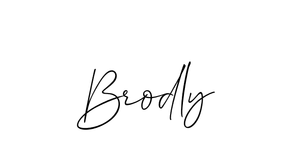 Make a beautiful signature design for name Brodly. With this signature (Allison_Script) style, you can create a handwritten signature for free. Brodly signature style 2 images and pictures png