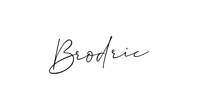 if you are searching for the best signature style for your name Brodric. so please give up your signature search. here we have designed multiple signature styles  using Allison_Script. Brodric signature style 2 images and pictures png