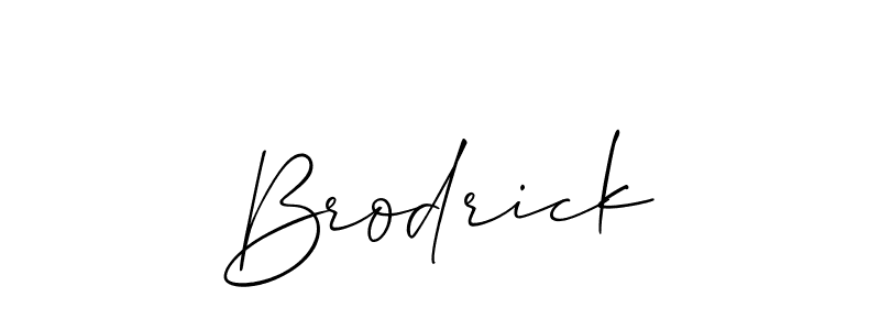 Brodrick stylish signature style. Best Handwritten Sign (Allison_Script) for my name. Handwritten Signature Collection Ideas for my name Brodrick. Brodrick signature style 2 images and pictures png