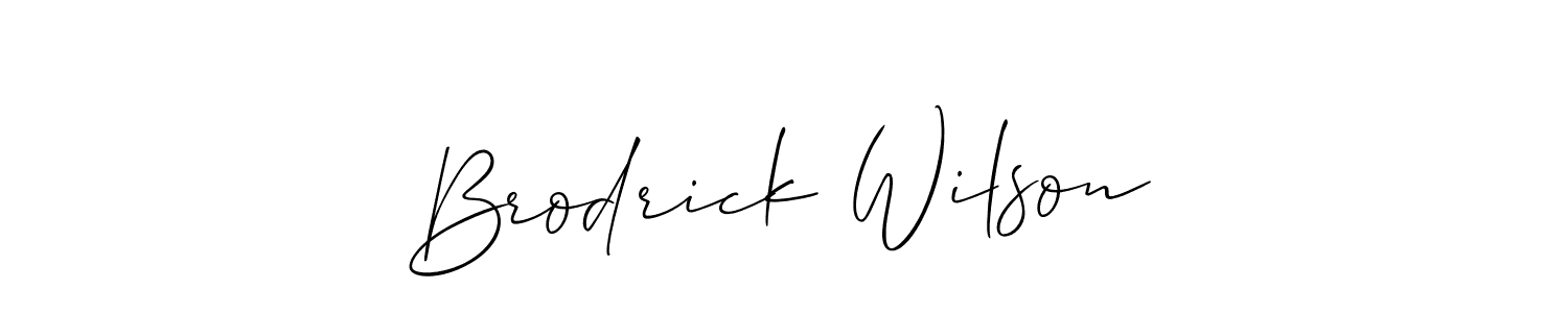 Best and Professional Signature Style for Brodrick Wilson. Allison_Script Best Signature Style Collection. Brodrick Wilson signature style 2 images and pictures png