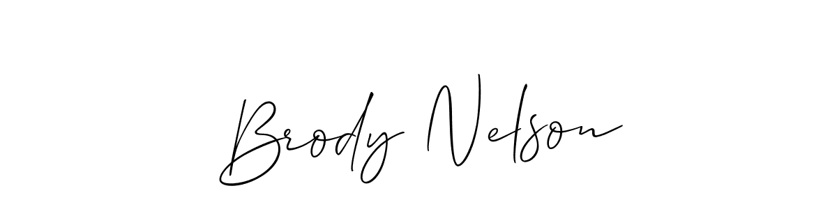 It looks lik you need a new signature style for name Brody Nelson. Design unique handwritten (Allison_Script) signature with our free signature maker in just a few clicks. Brody Nelson signature style 2 images and pictures png