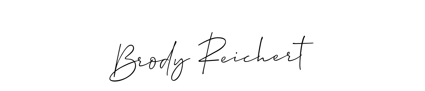 Allison_Script is a professional signature style that is perfect for those who want to add a touch of class to their signature. It is also a great choice for those who want to make their signature more unique. Get Brody Reichert name to fancy signature for free. Brody Reichert signature style 2 images and pictures png