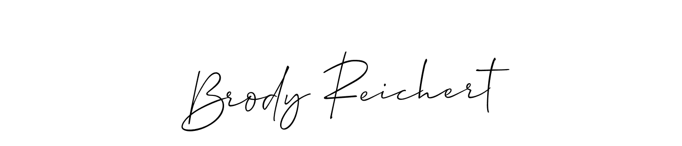 Make a short Brody Reichert signature style. Manage your documents anywhere anytime using Allison_Script. Create and add eSignatures, submit forms, share and send files easily. Brody Reichert signature style 2 images and pictures png