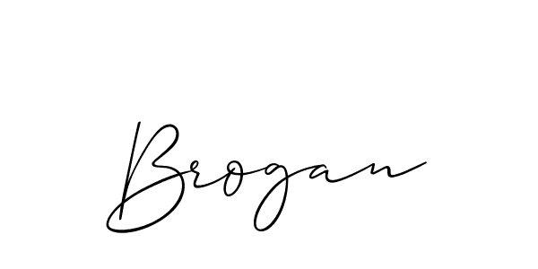 Brogan stylish signature style. Best Handwritten Sign (Allison_Script) for my name. Handwritten Signature Collection Ideas for my name Brogan. Brogan signature style 2 images and pictures png