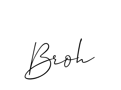 How to Draw Broh signature style? Allison_Script is a latest design signature styles for name Broh. Broh signature style 2 images and pictures png